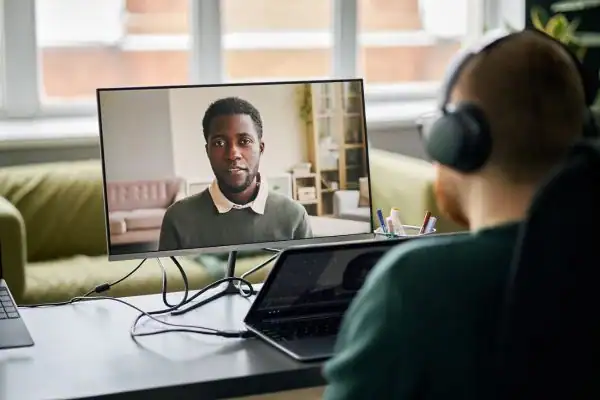 image of online mediation Camborne in progress.