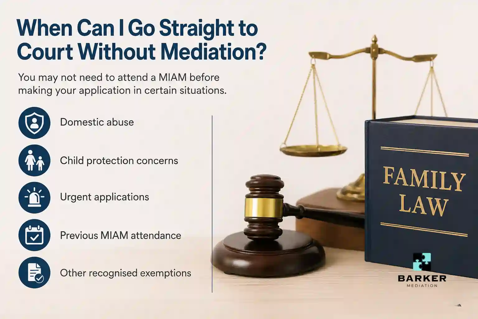 When Can I Go Straight to Court Without Mediation Camborne?