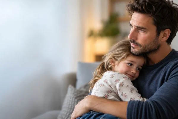 image of man and his child Camborne
